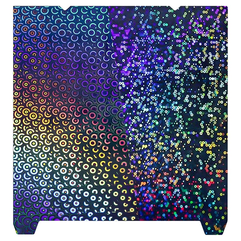 IdeaFormer-3D لوحة بناء K1 ماكس 310x315 مم، دوائر قوس قزح ناعمة + سرير كاليودوسكوب PEK بدون قاعدة مغناطيسية لطابعة Creality K1 Max/Ender 3 V3 Plus 3D - Image 1